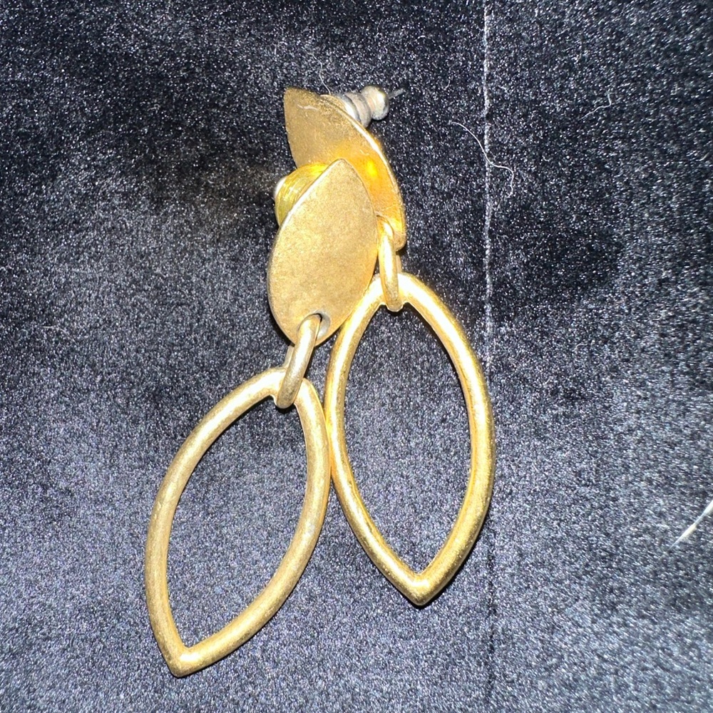 Gold tone earrings